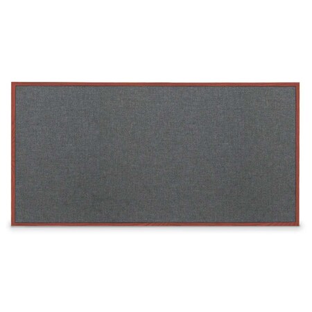 United Visual Products Combo Board, 60"x36", White Frame/Black Porcelain & Cork UVDECORK6036W-BLKPORC-CORK